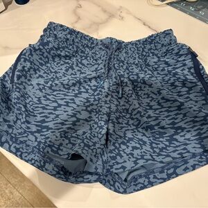 Athleta Girl Blue Patterned Shorts
